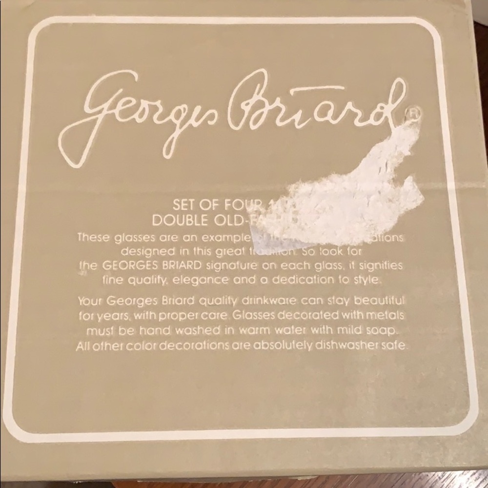 Vtg New in box Georges Briard Christmas glasses - Picture 4 of 7